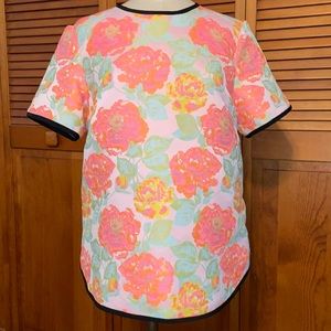 Wilfred neon color jacquard top